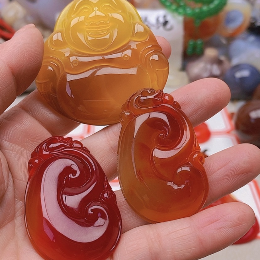 【闪购商品】未镶嵌玛瑙/玉髓珠宝半成品小*子