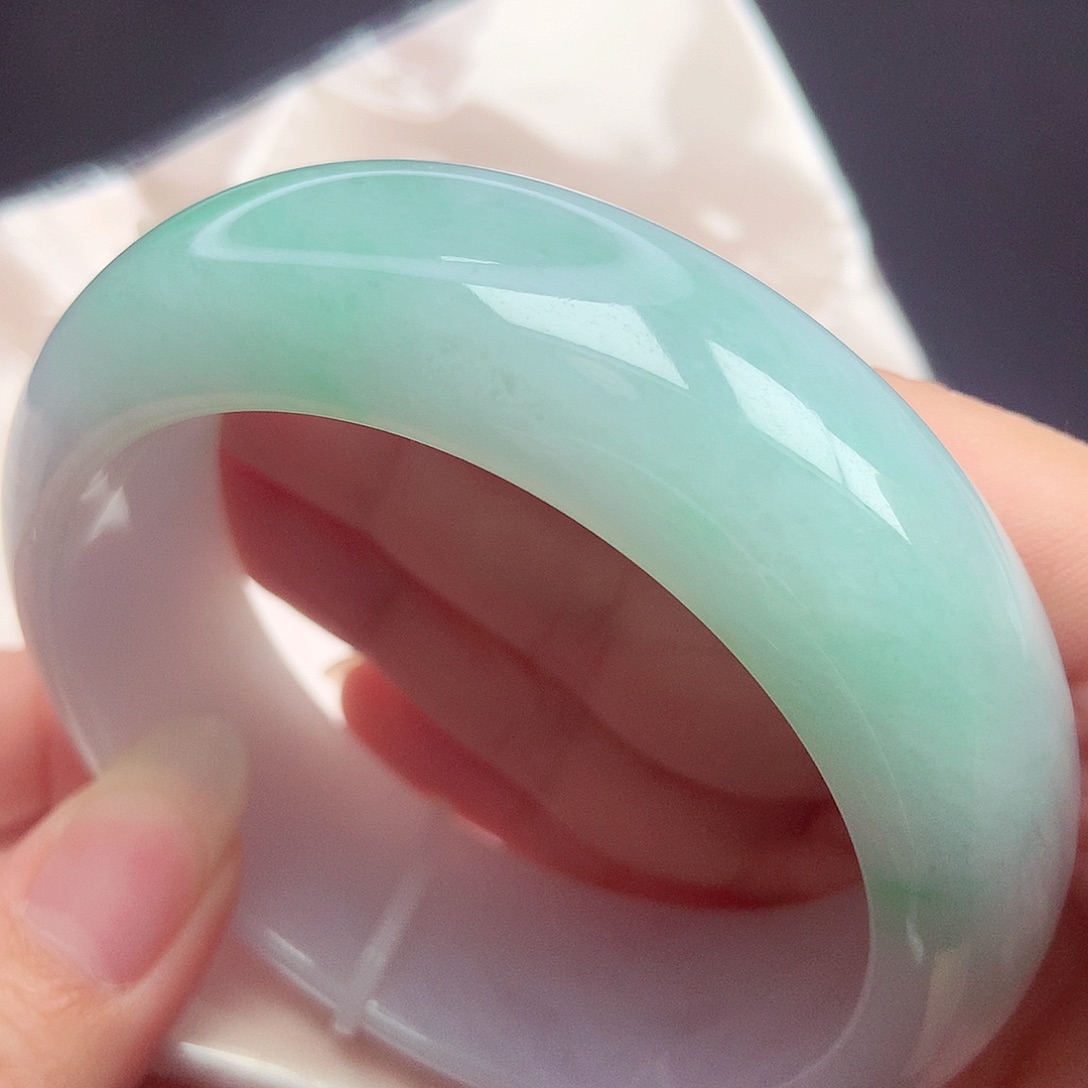 翡翠未镶嵌手镯59.3圈口