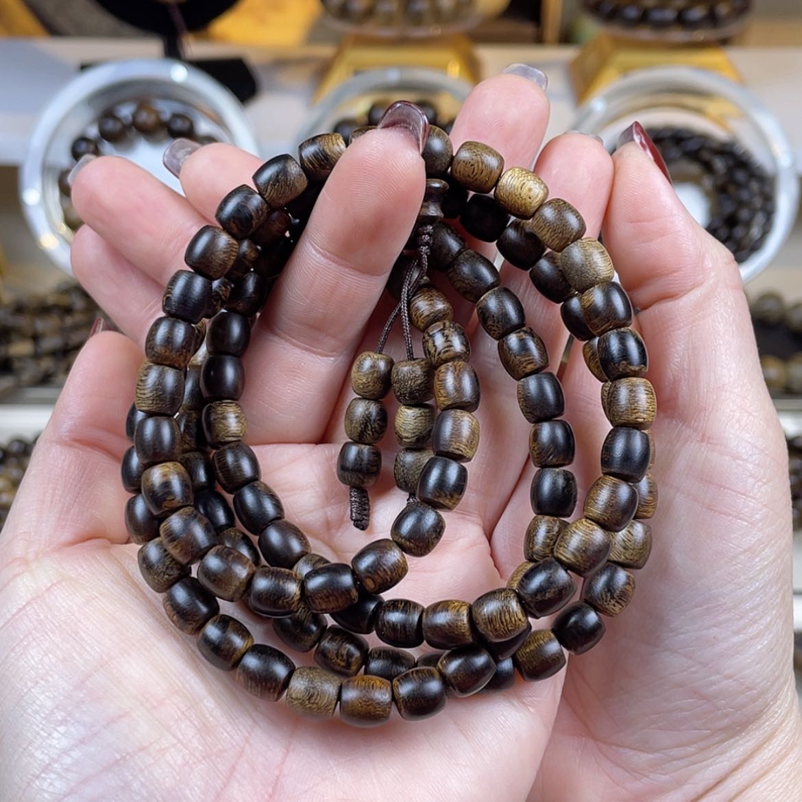 【闪购商品】沉香手串1*3越南芽庄白棋楠留疤