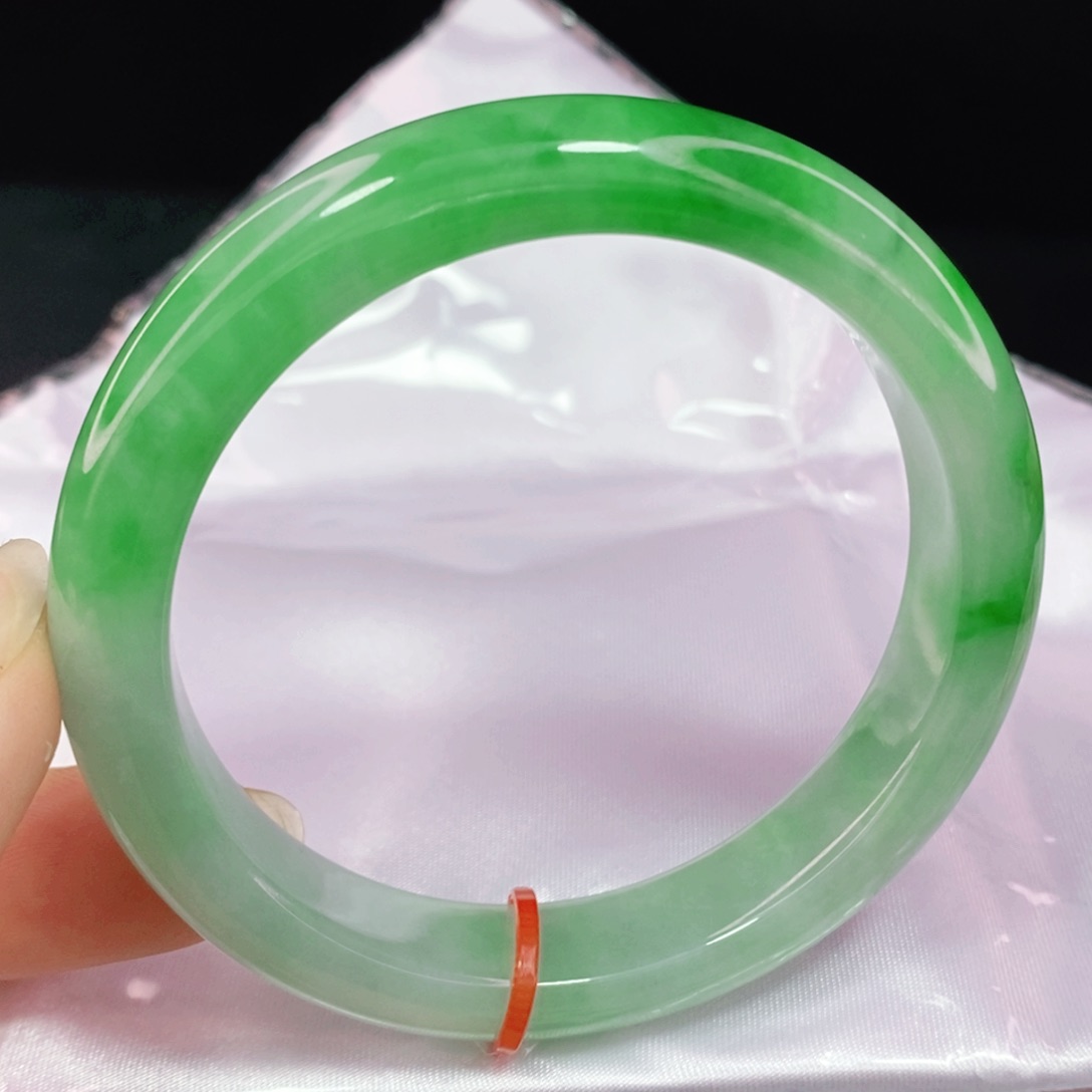 未镶嵌手镯翡翠56.8正圈