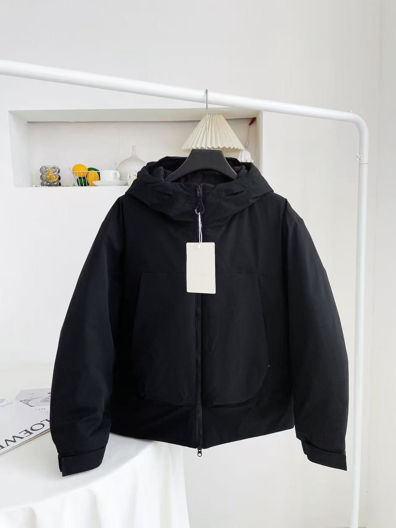 小树拉链保暖鹅绒连帽上衣休闲潮流情侣款