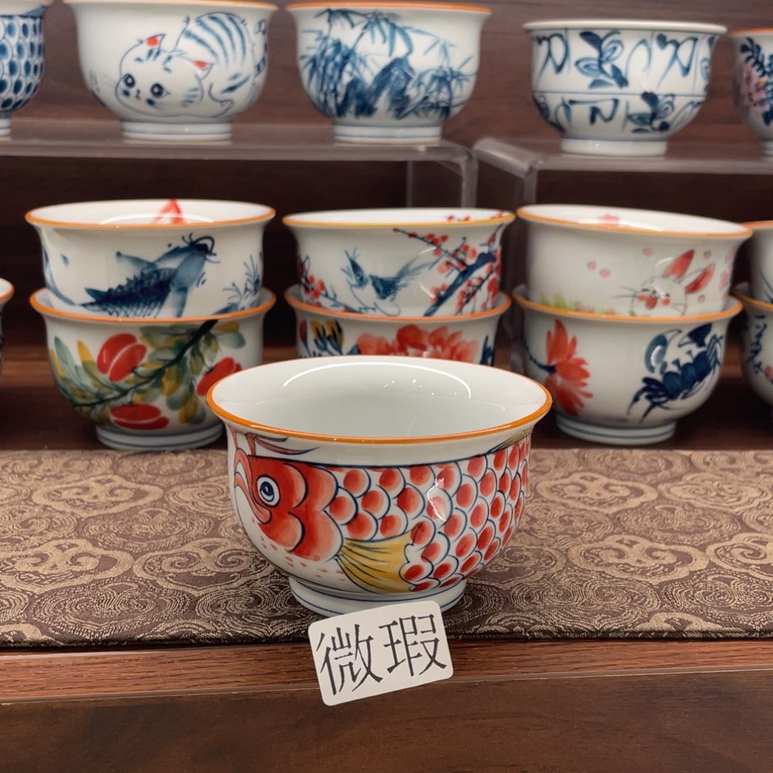 微瑕釉下彩纯手绘