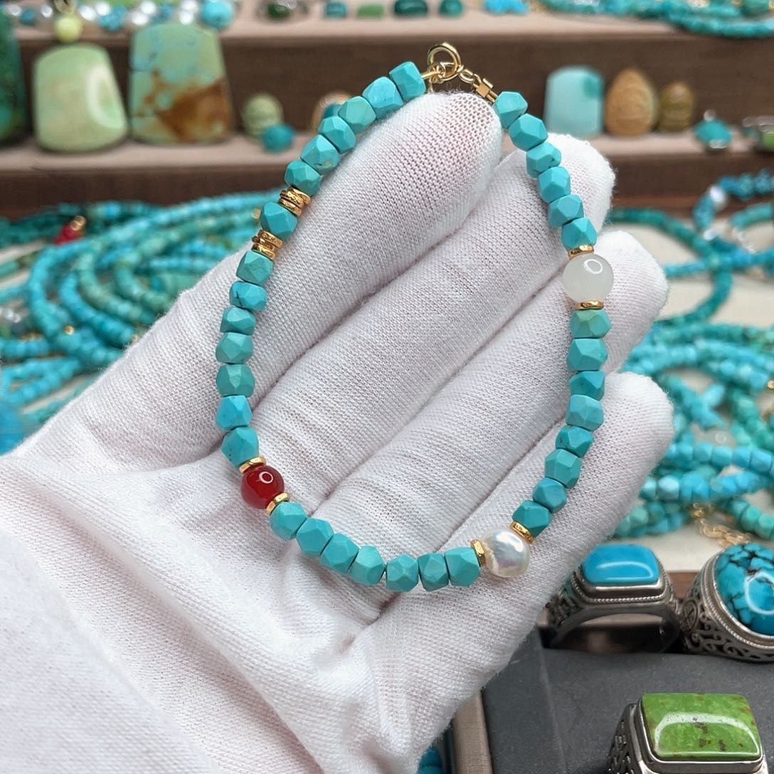 绿松石珠宝奇石未镶嵌