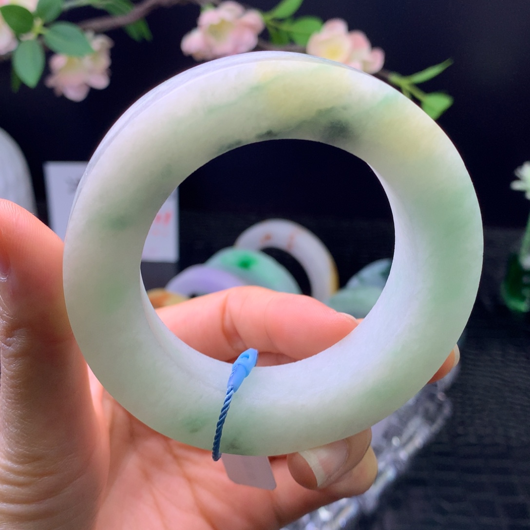 定制翡翠未镶嵌手镯54-65
