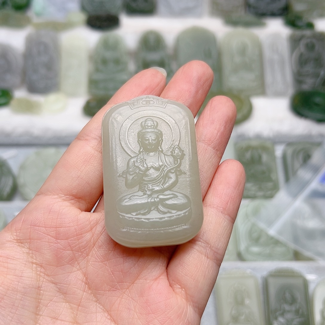 和田玉未镶嵌颈饰许****我