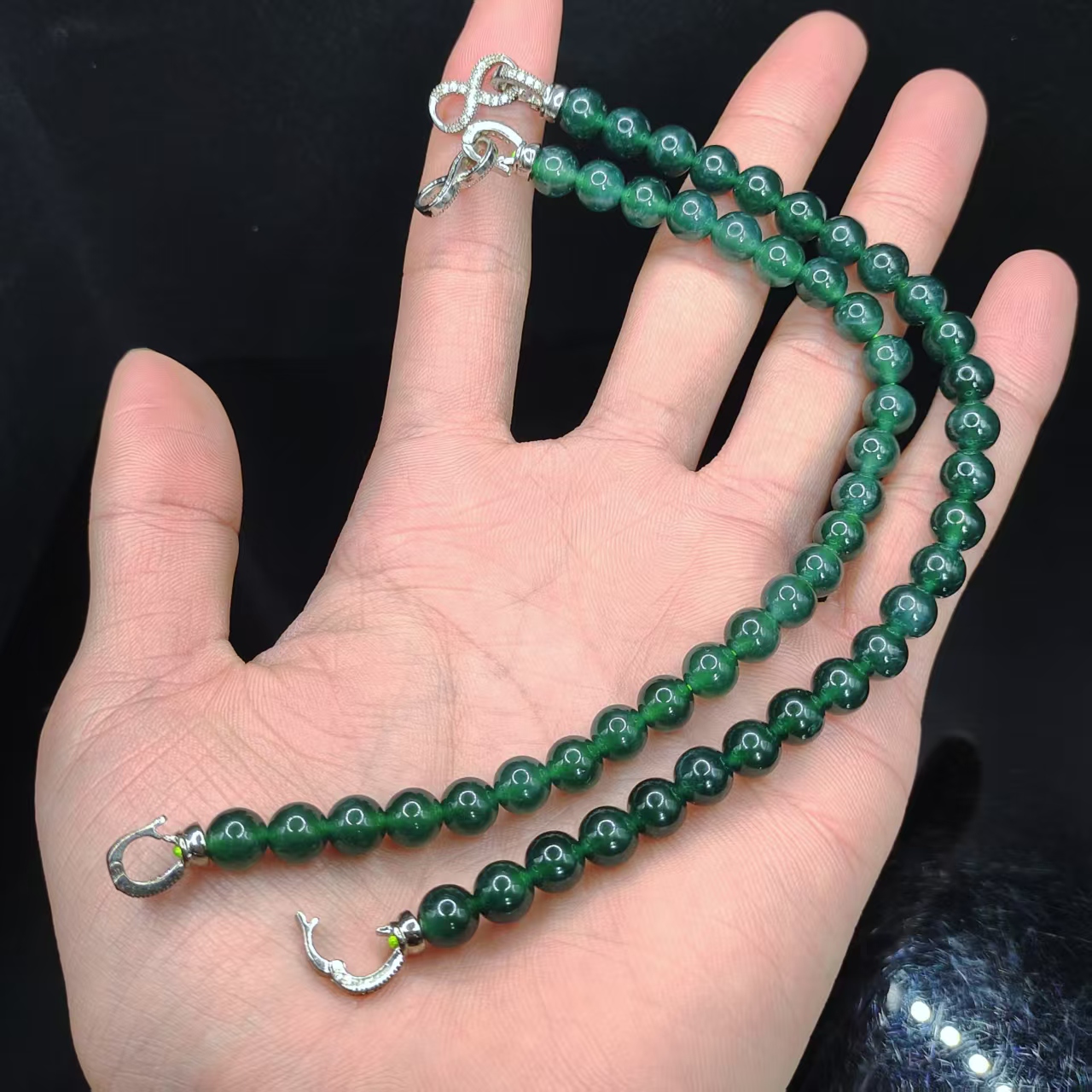 【龙龙严选】翡翠DIY单圈手串T1[多样性发其一】约6mm+