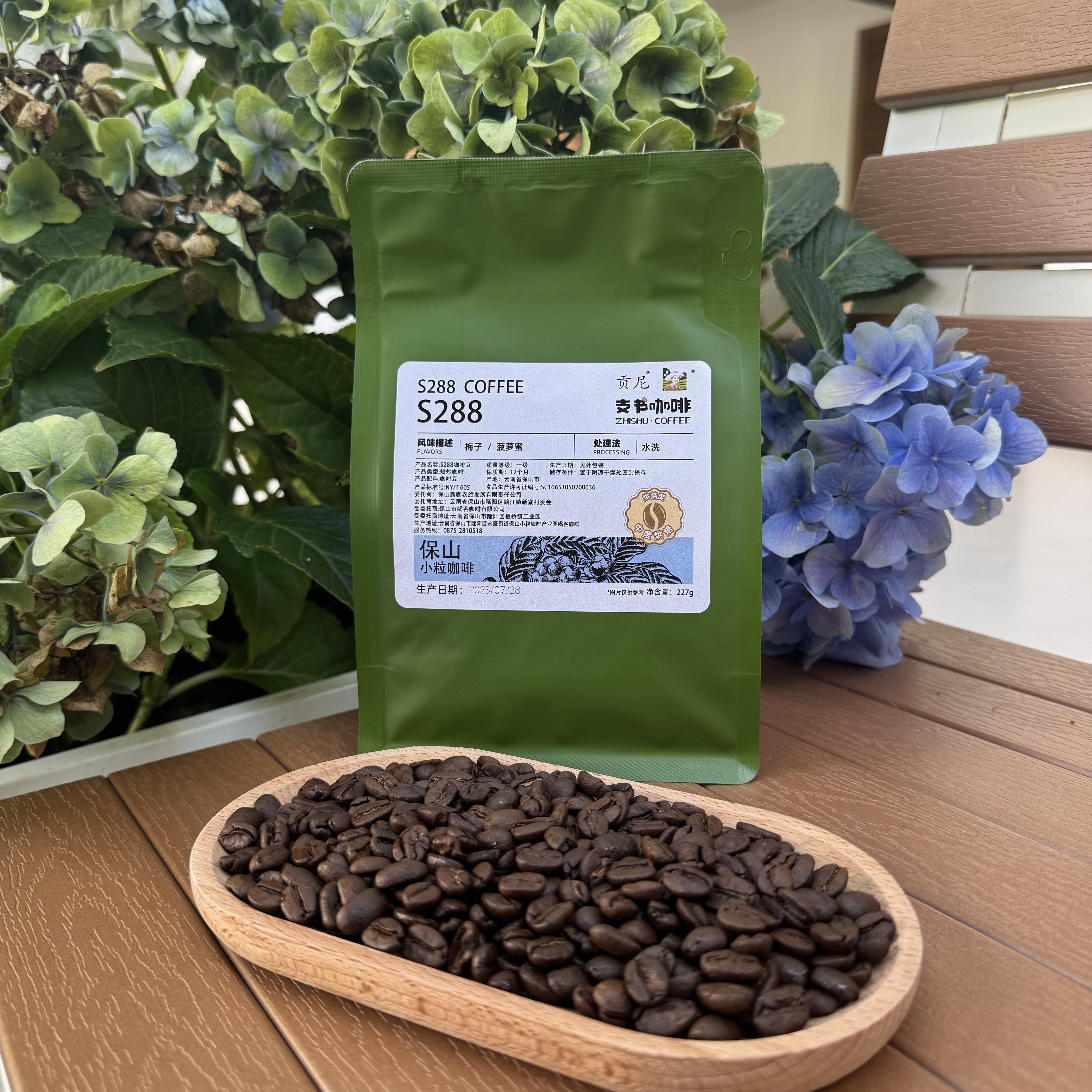 云南保山新寨S288水洗精品咖啡豆适合手冲冷萃