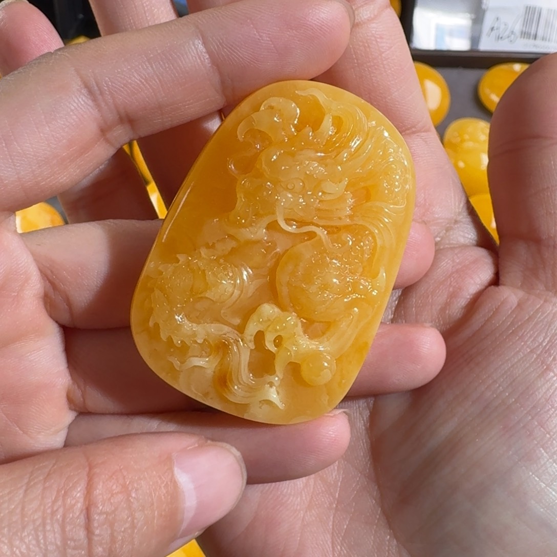 蜜蜡毛衣链未镶嵌