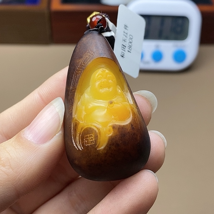 和田玉挂件未镶嵌美**生F