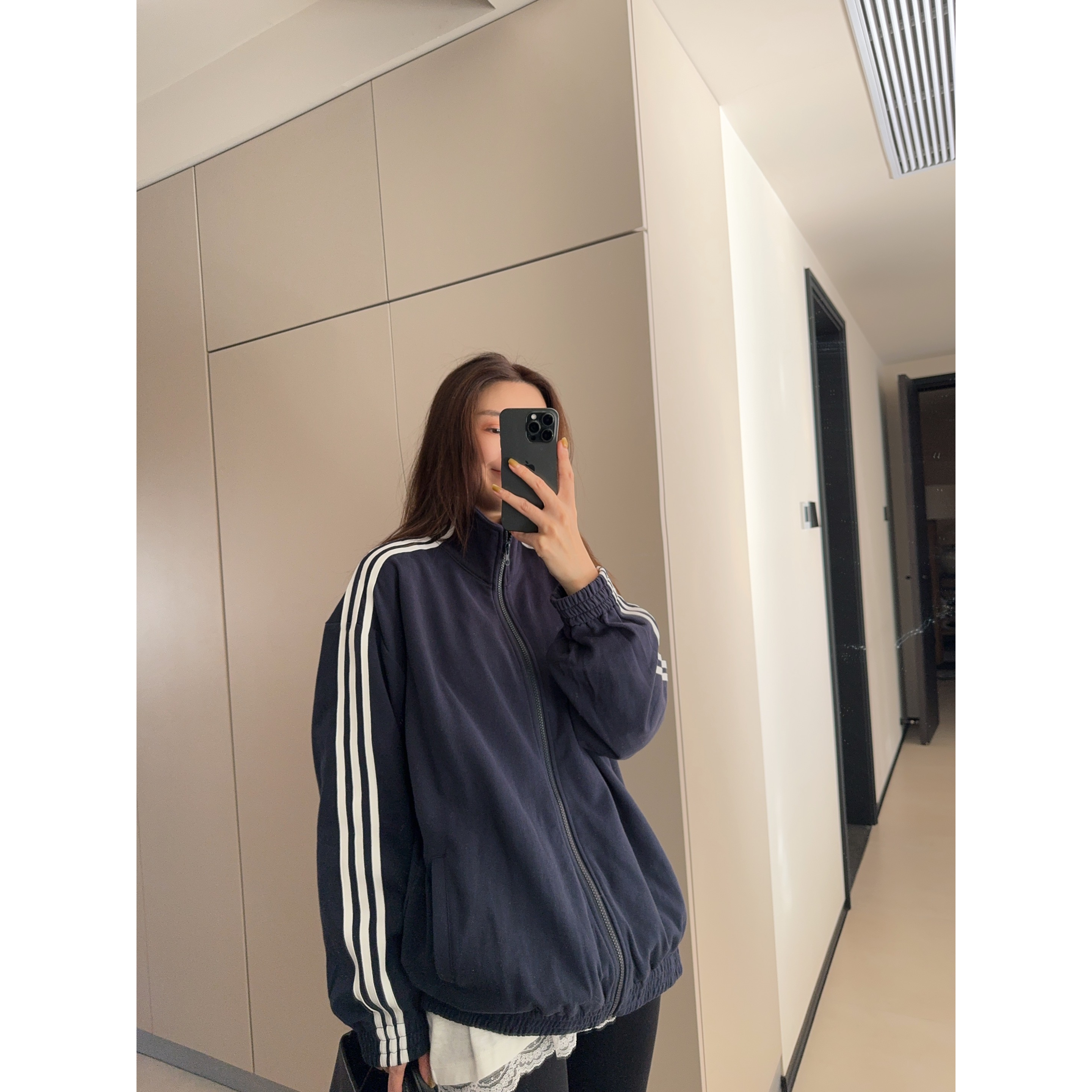 ［REVAN SUN］-大骨架穿搭 港岛 休闲卫衣外套15348