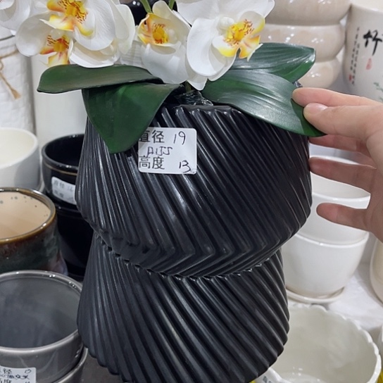 多肉绿植陶瓷花盆9.9包邮，有孔