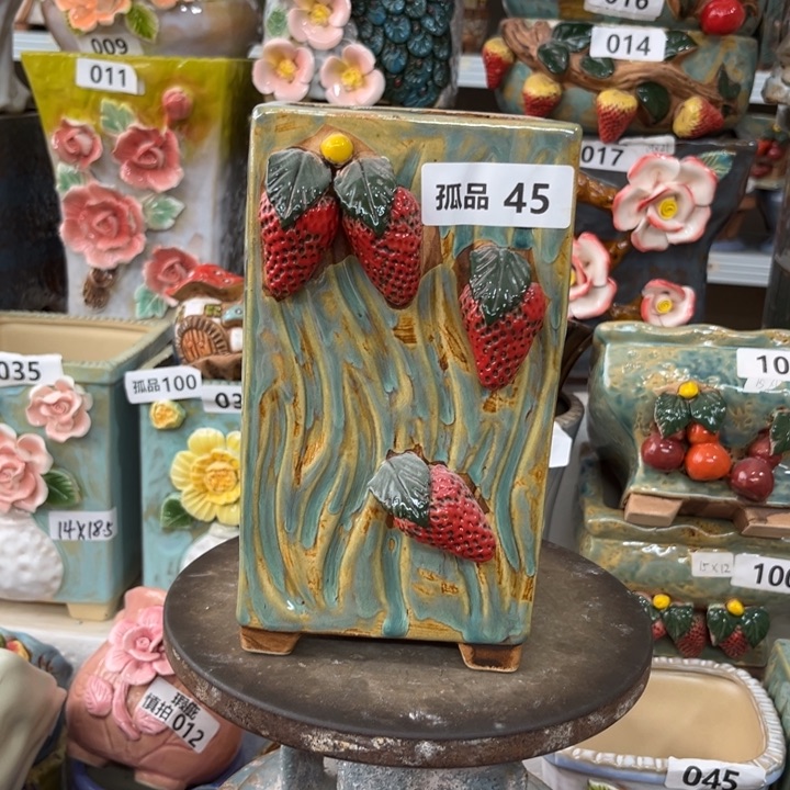 紫砂花盆粗陶材质多肉花盆