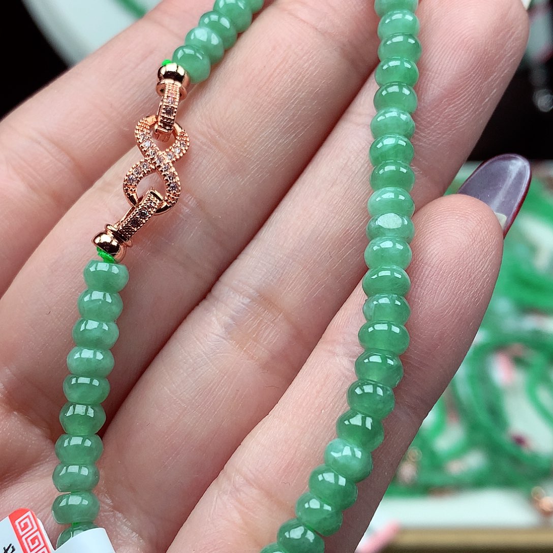 翡翠未镶嵌毛衣链翡翠