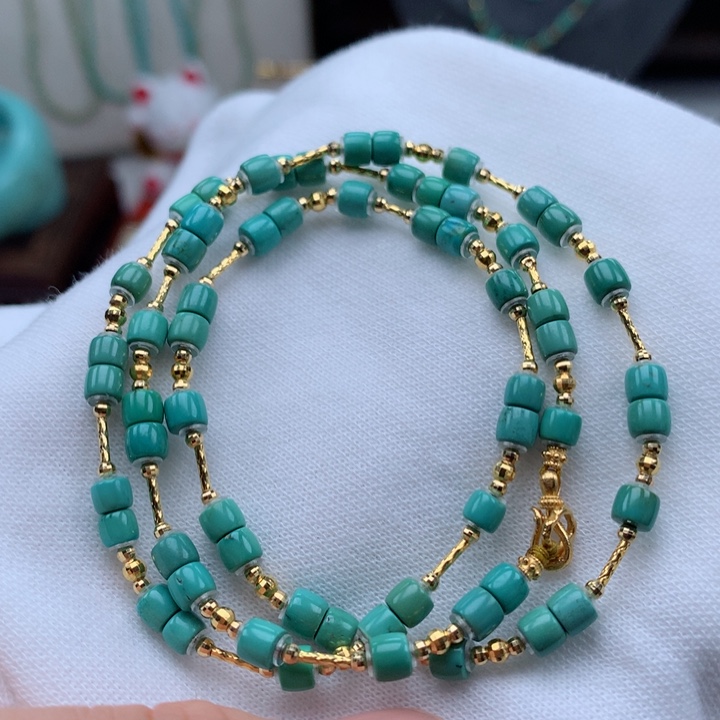 绿松石绿松石配饰18K金镶嵌