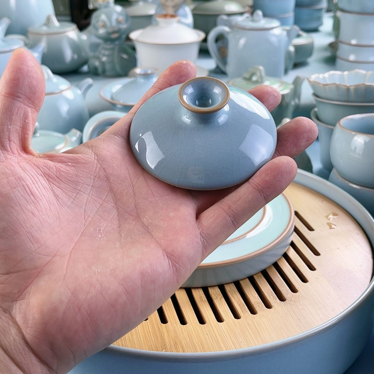 【闪购商品】Z*j纯矿石盖碗盖子……