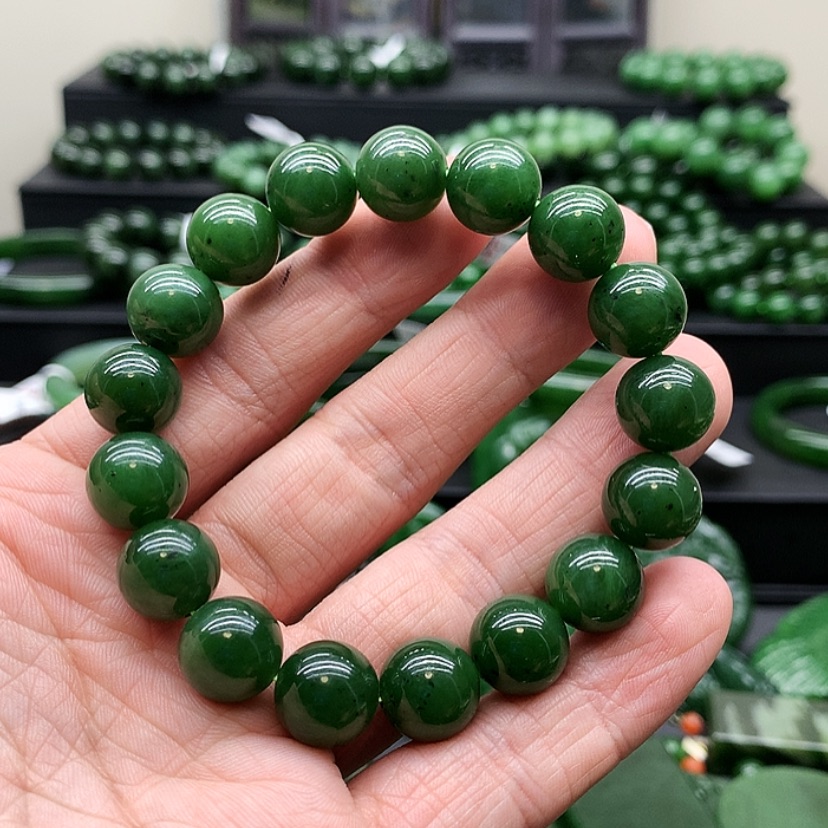 【闪购商品】和田玉（碧玉）手链未镶嵌菩**陀