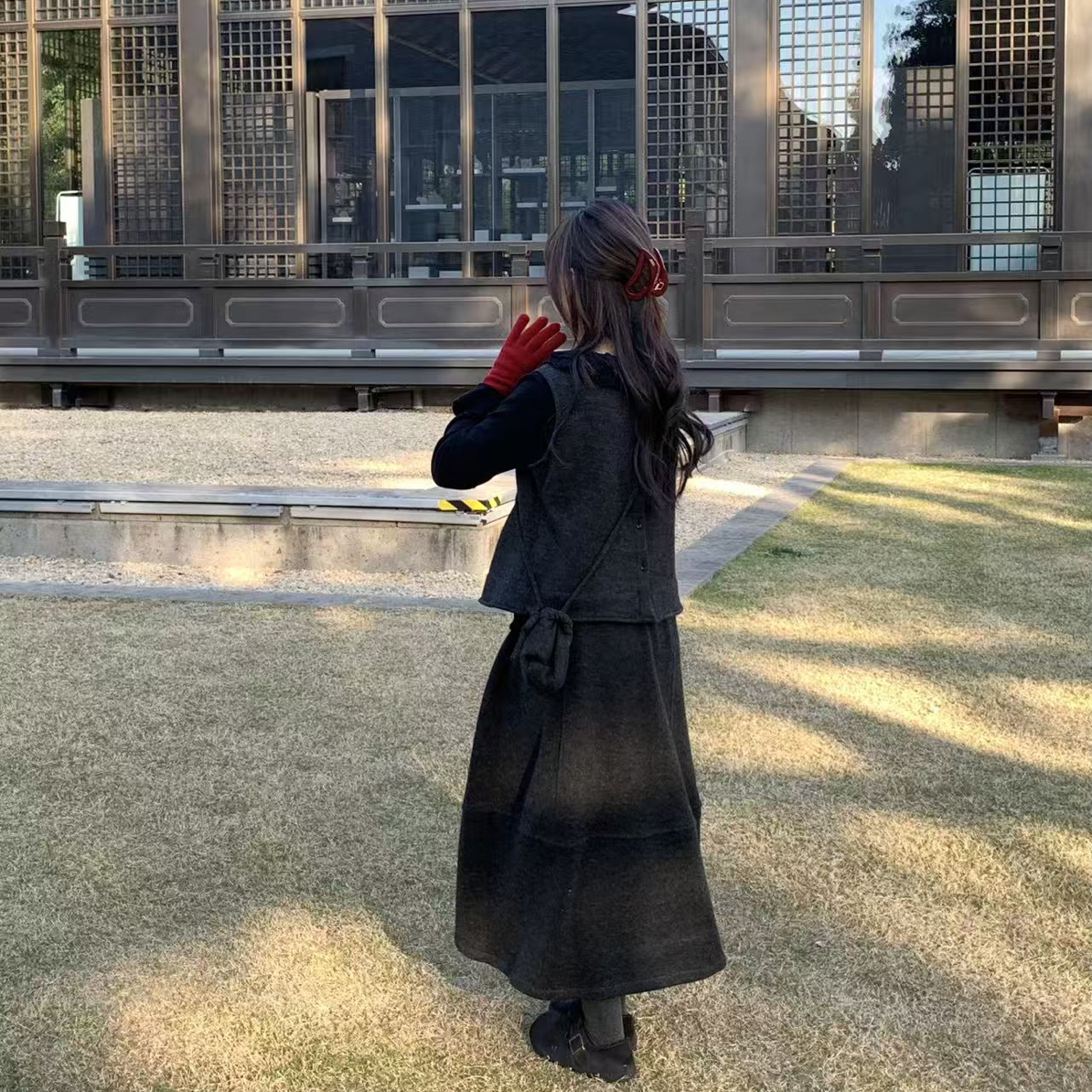 「大昕·雪色留白」2025冬季韩系小个子小清新气质新款套装