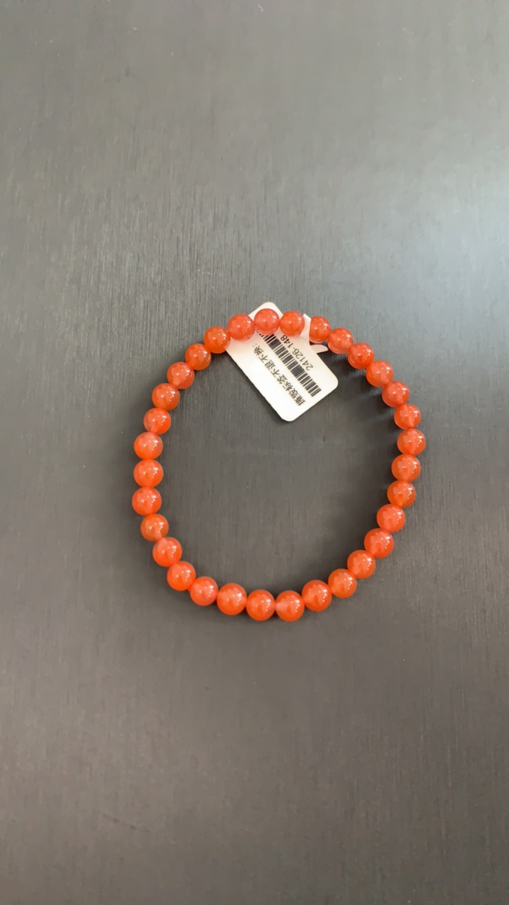 南红冰红手串5mm