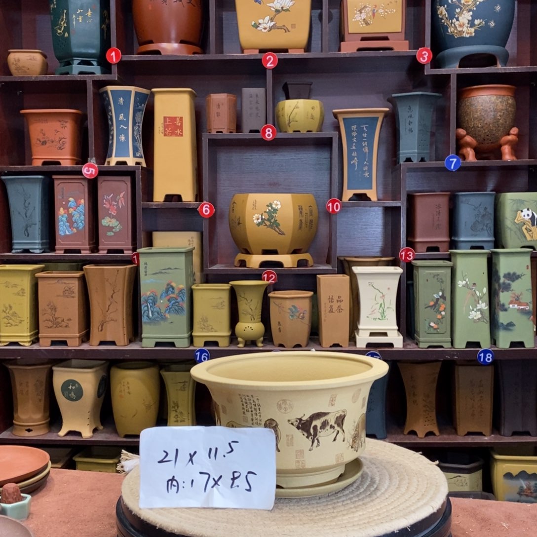 紫砂花盆紫砂花盆