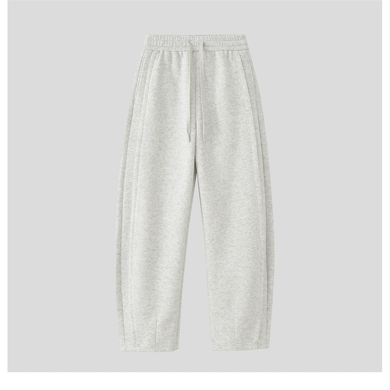 YXH-「显腿长哦」2025早春新款拼接裤脚设计百搭休闲裤EF-25016