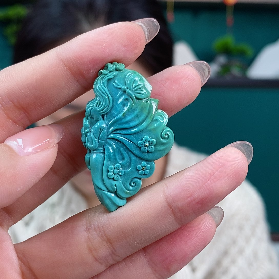 绿松石珠宝奇石未镶嵌