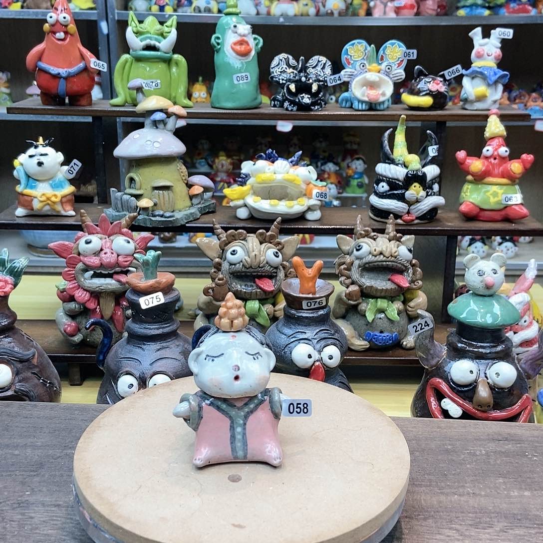 摆件直播间手工陶瓷摆件福利款058