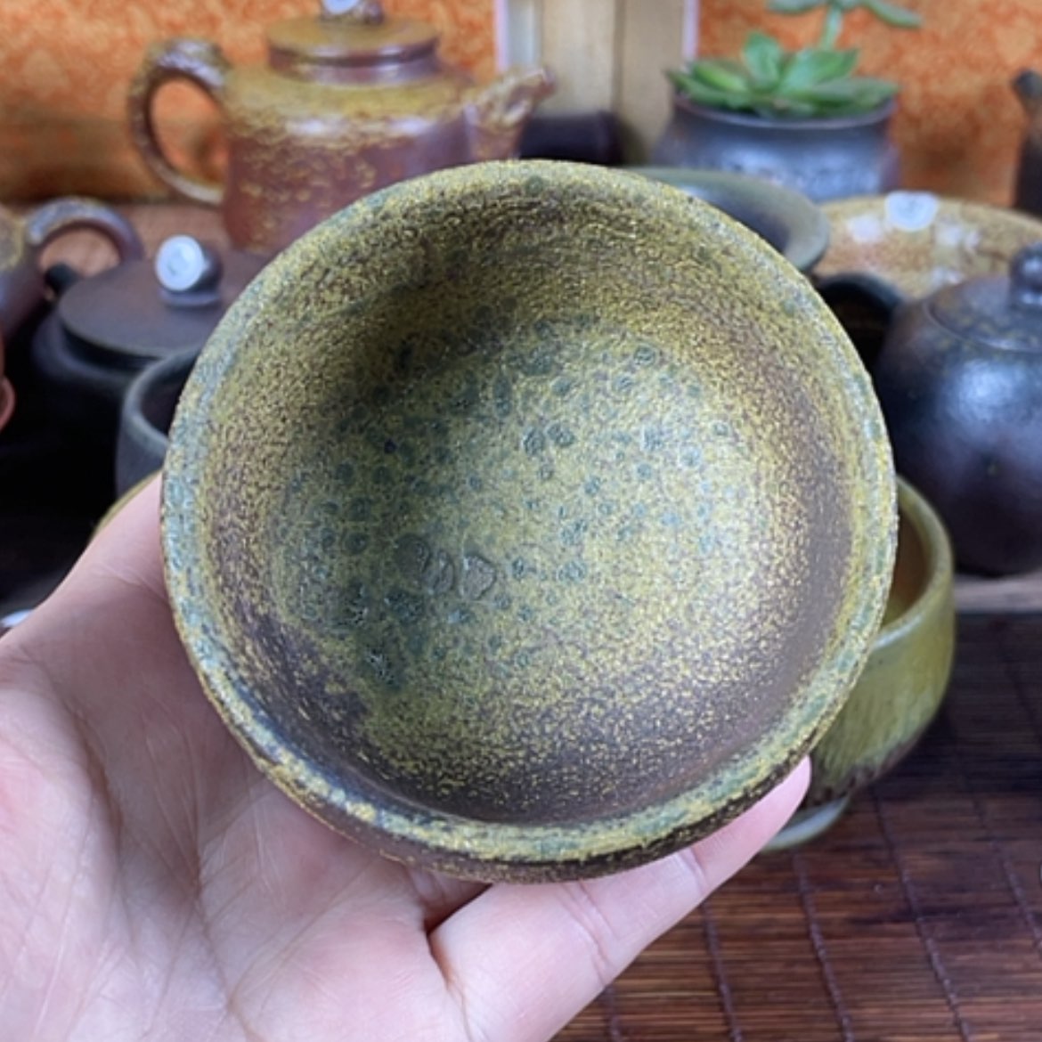 【闪购商品】奇*齐柴烧主人杯100毫升左右微瑕