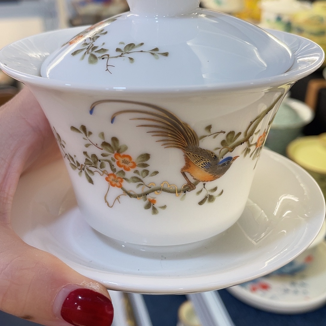 陶景德陶瓷盖碗茶具