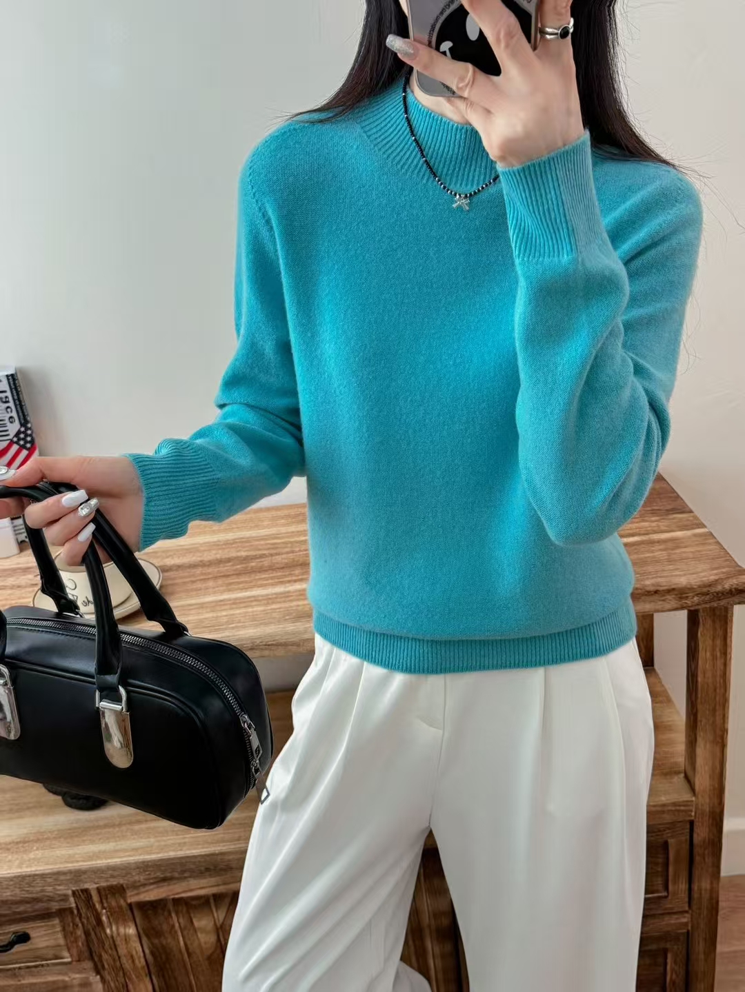 半高领纯色轻奢高货捡漏