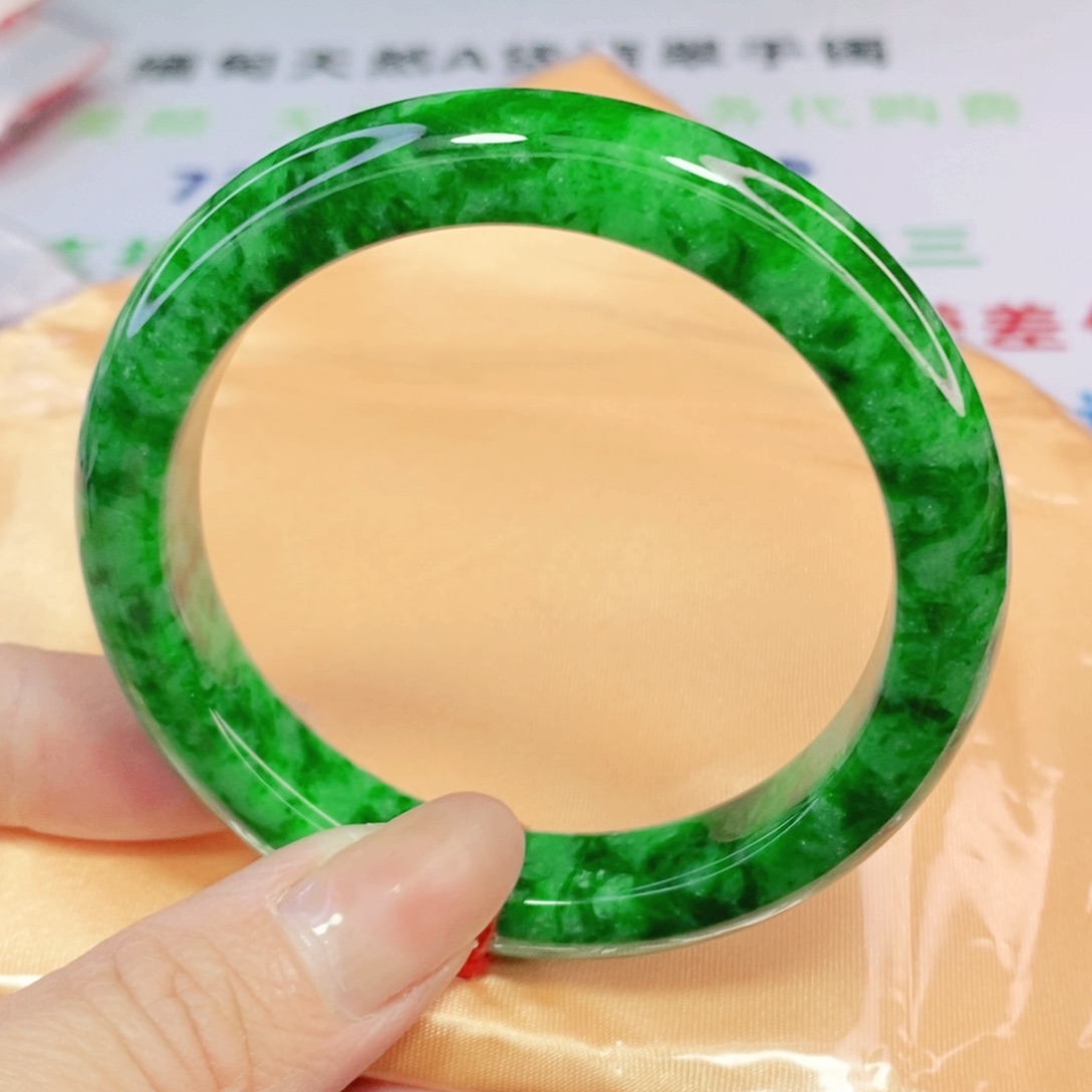 未镶嵌手镯翡翠54.3正圈