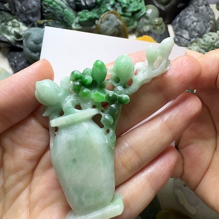 定制翡翠未镶嵌毛货