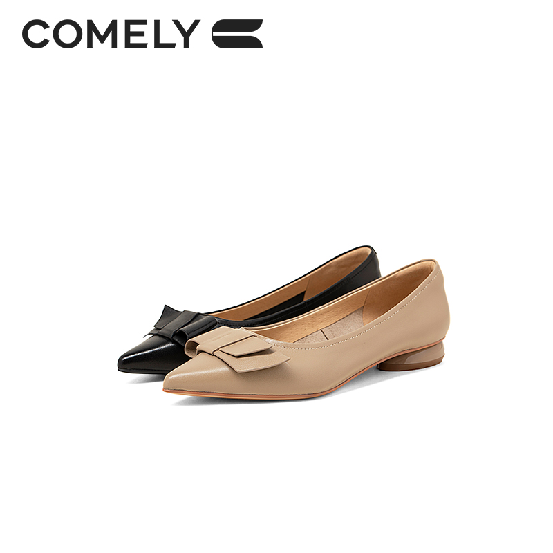 【康莉COMELY】KYQ2K032低跟舒适时尚百搭显瘦气质宽胖脚单鞋女款