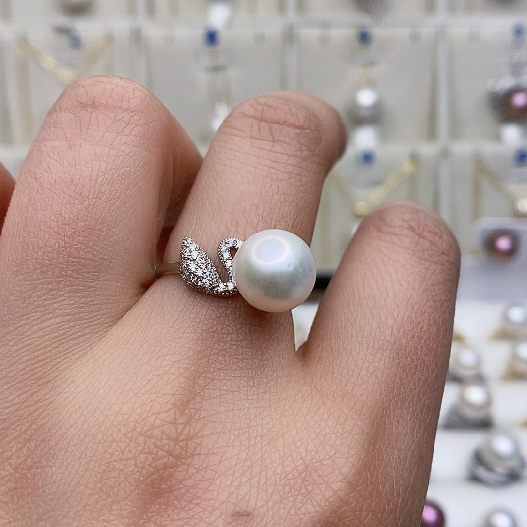 淡水珍珠颈饰银S925镶嵌