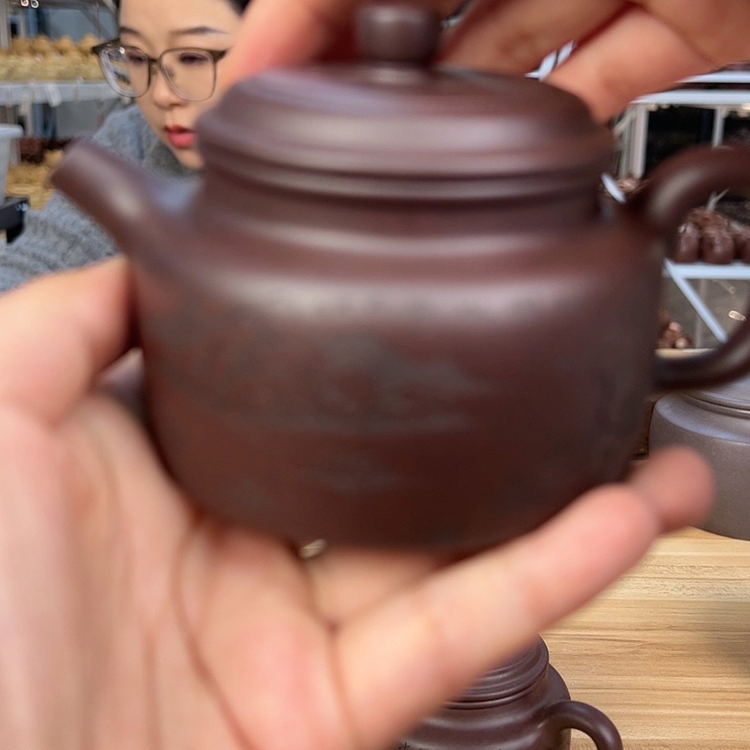 紫砂茶壶黄龙山原矿黑星土175