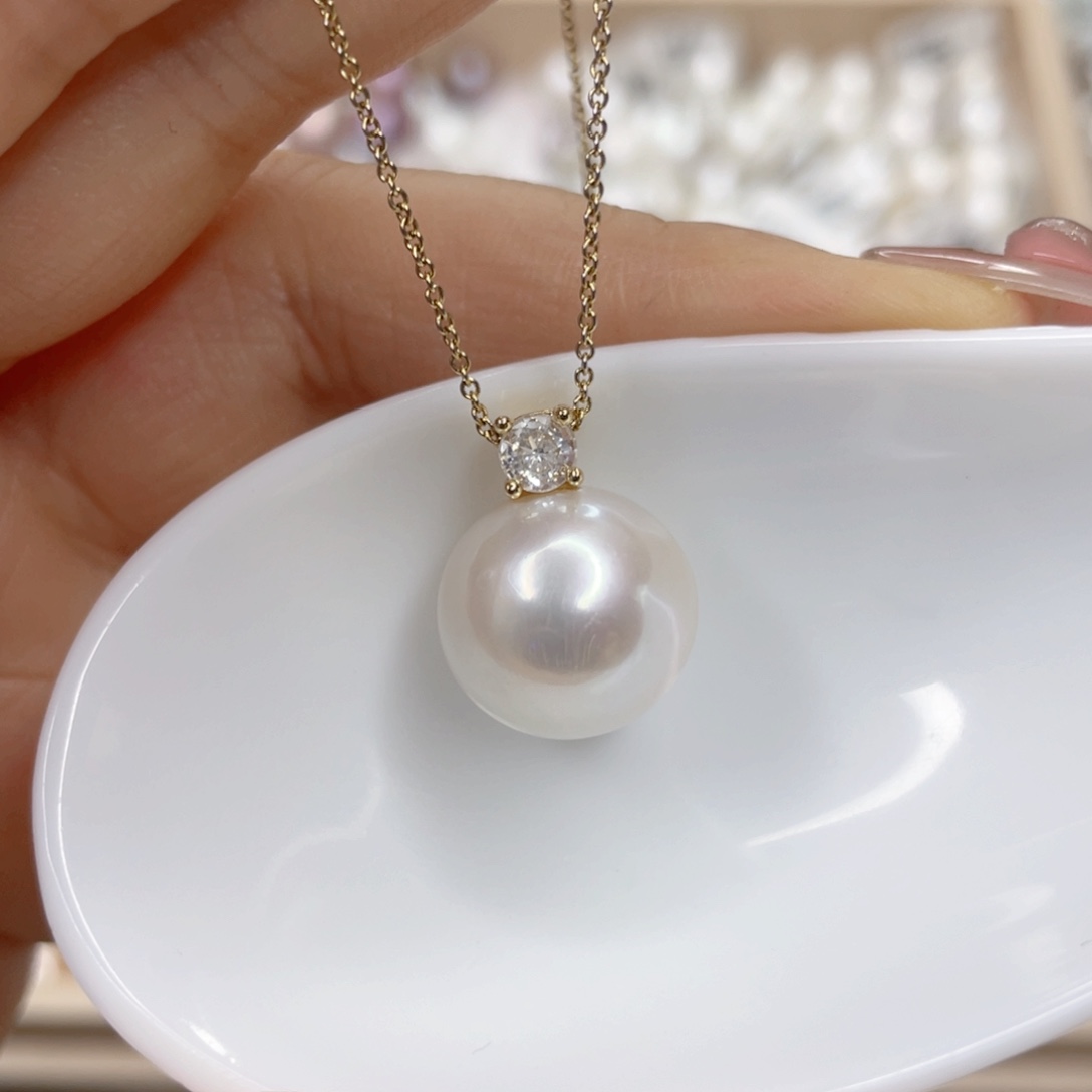 淡水珍珠未镶嵌吊坠(赠链)