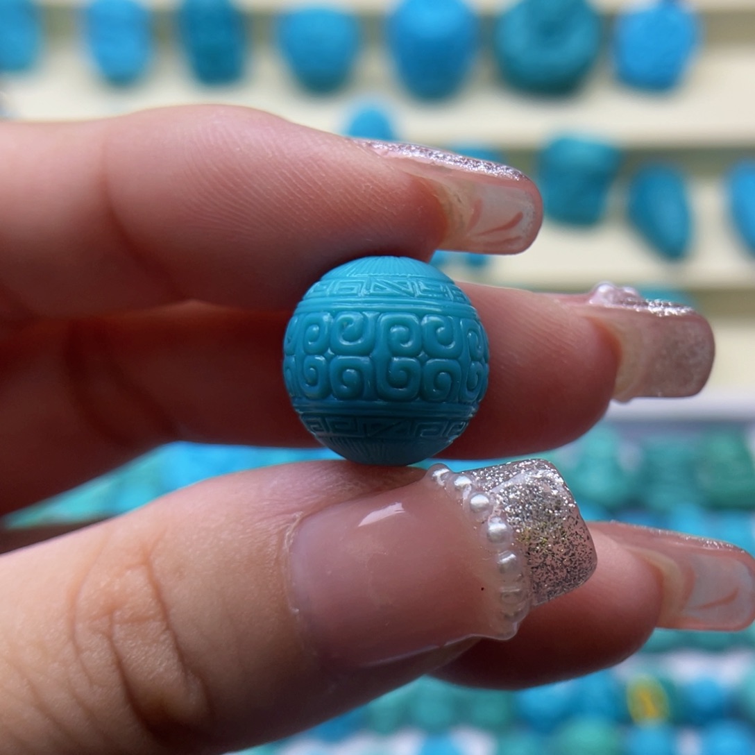 未镶嵌绿松石珠宝奇石