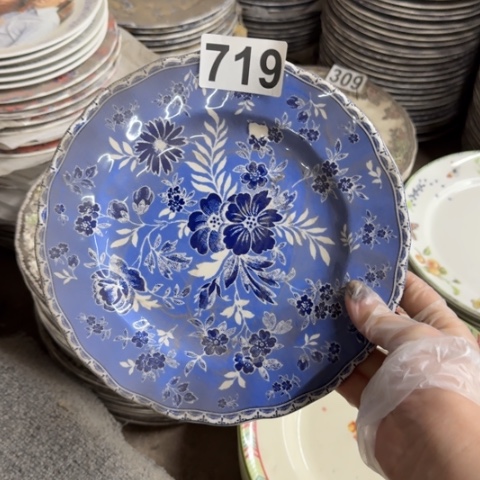 泥塑磁州窑出口盘子一个口径22遐思品