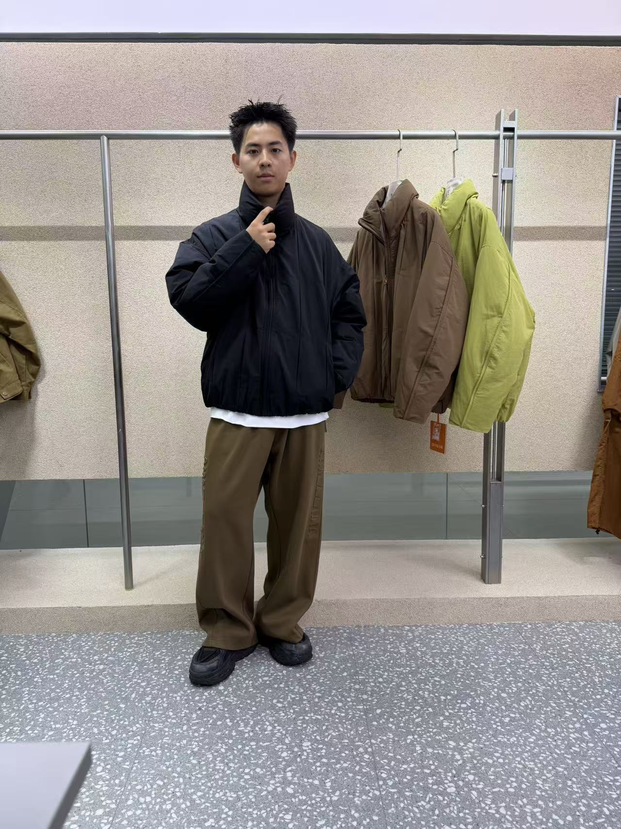 男士冬季新款立领棉服【90】