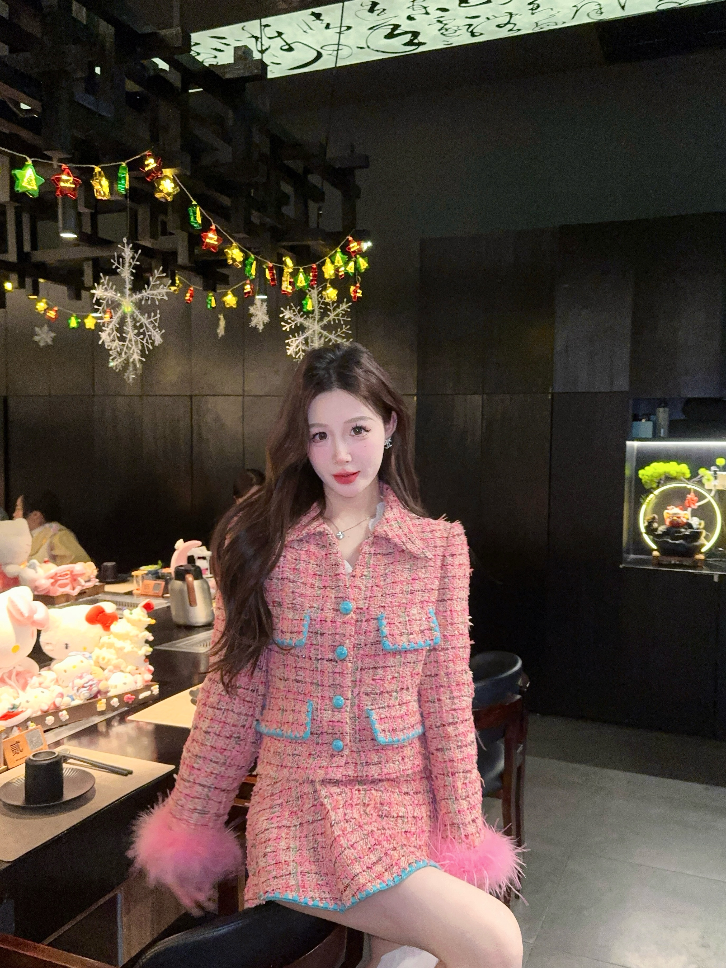 「粉黛」羽绒套装时尚长袖气质Y254D015Q/Y254D025Q