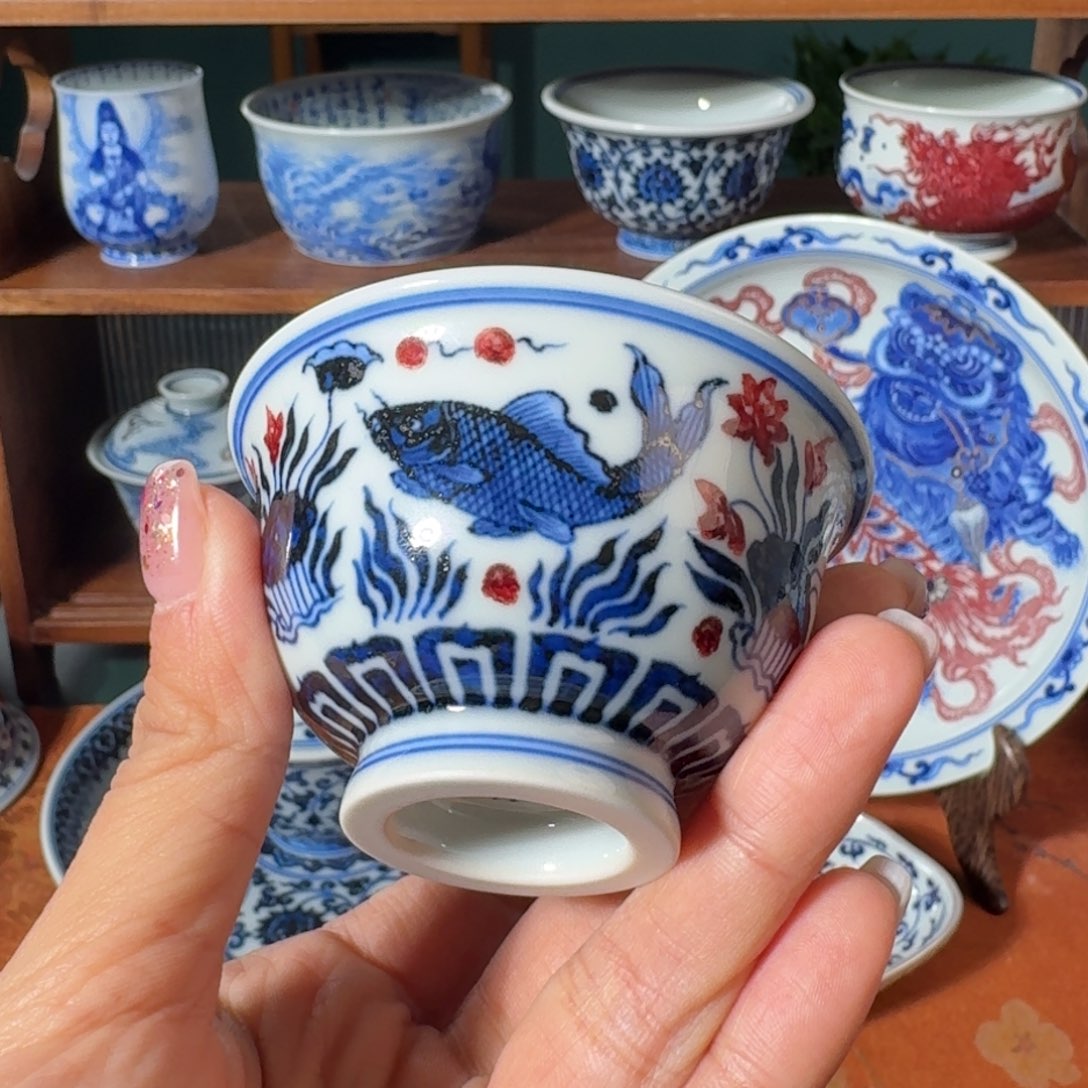 杯永明尚玩鱼藻小压手