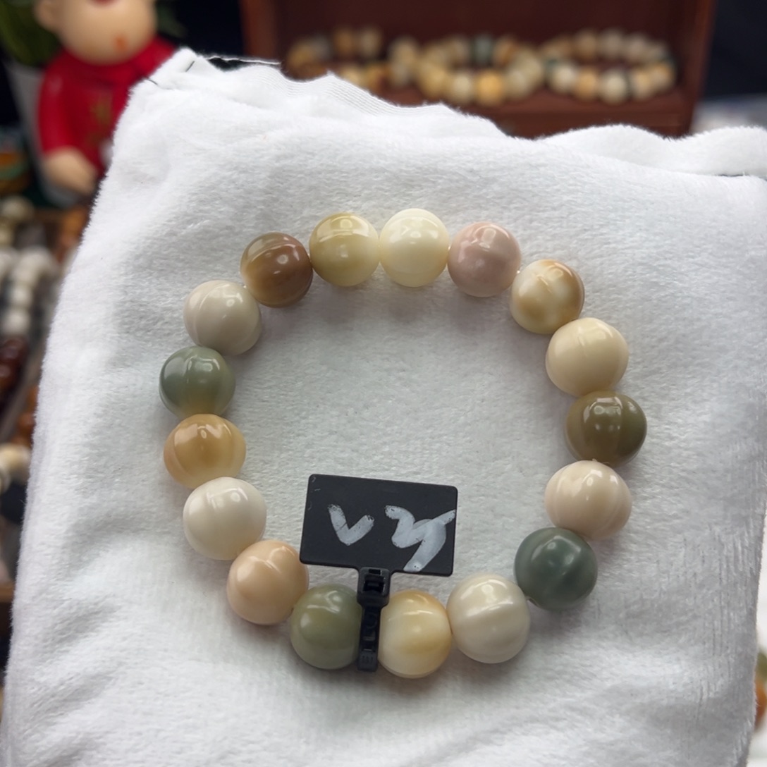 菩提根/象牙果手串卡14鲨鱼背微瑕3