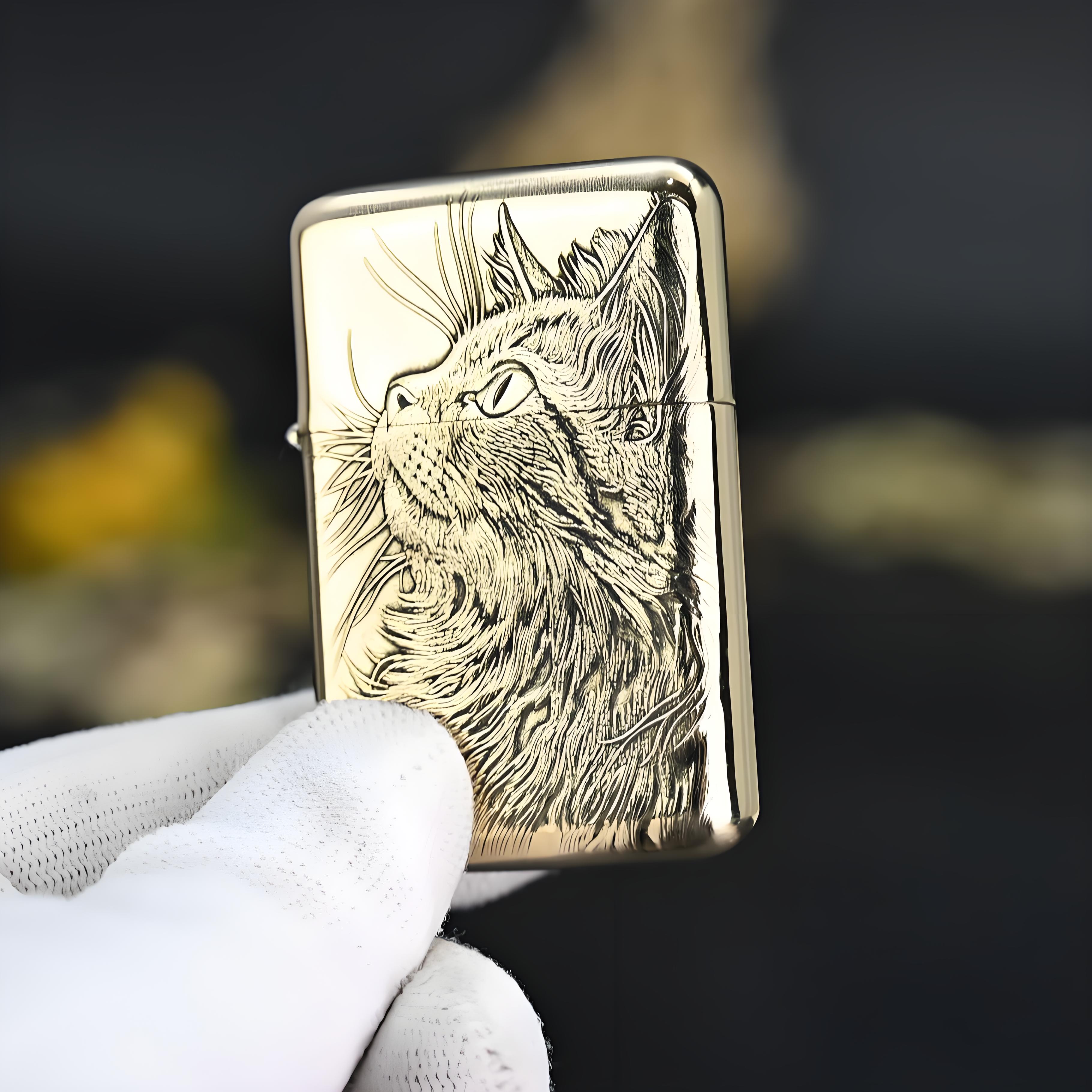 ZORRO佐罗煤油打火机男士二代790原铜仰望星空定位珠机芯浮雕创意