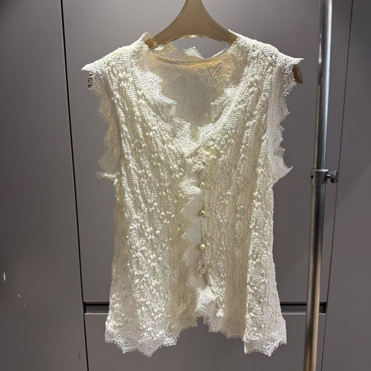 千金风修身型常规极简风背心圆领设计师潮流女士韩版气质