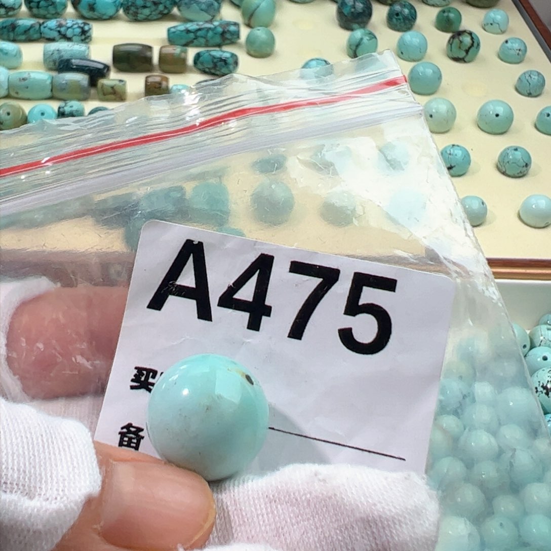 绿松石卡17圆珠未镶嵌l****7