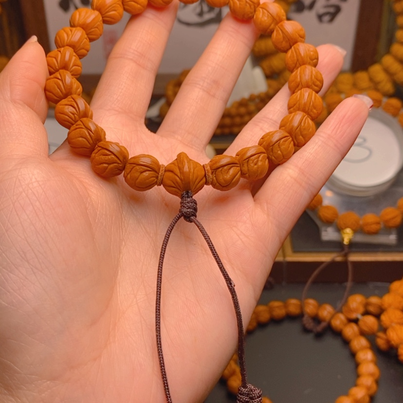【闪购商品】桃核手串树**味龙文桃核