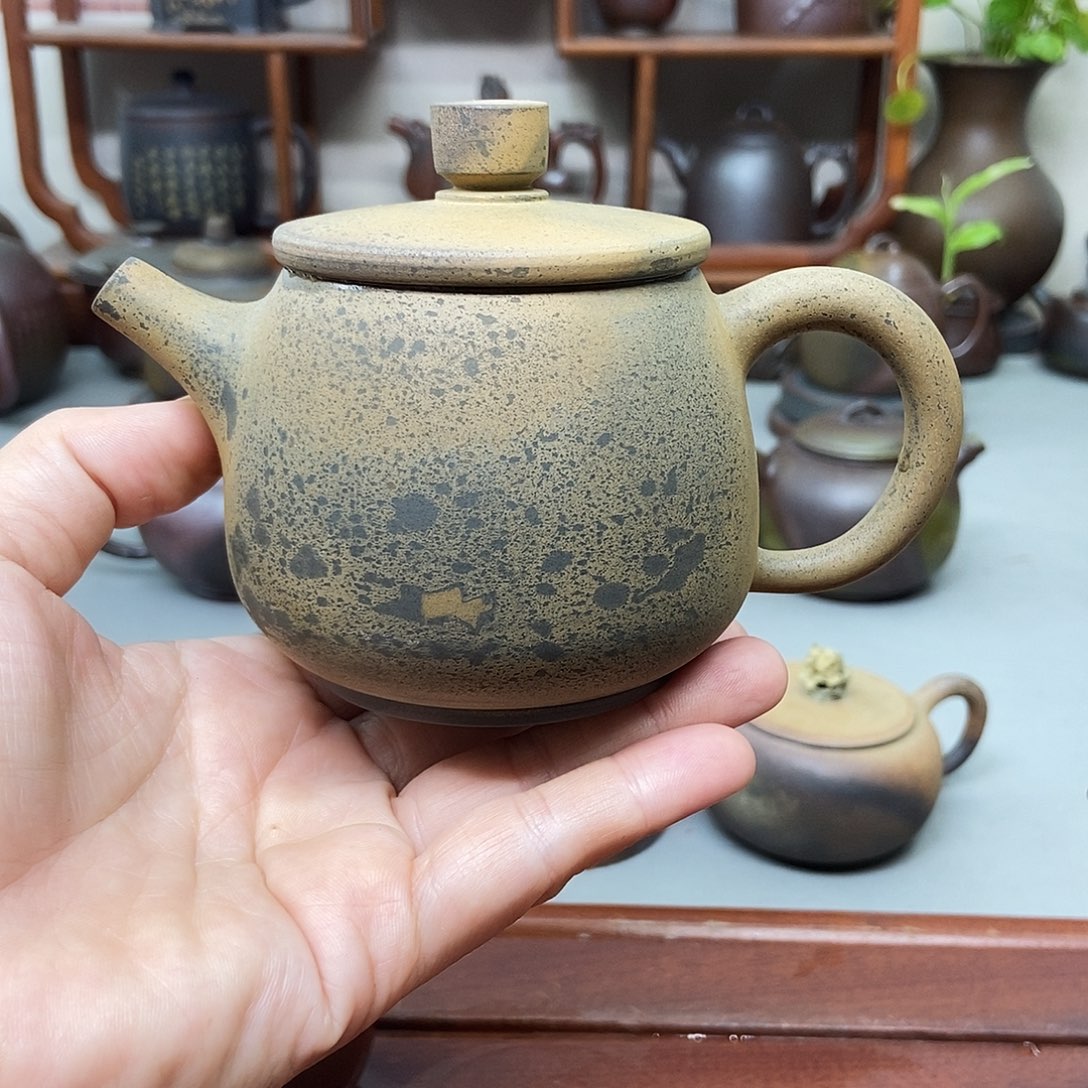 钦州坭兴陶柴烧壶微220ml