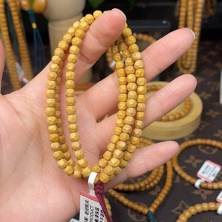 橄榄核手串糖果无相0.54脖挂清雅