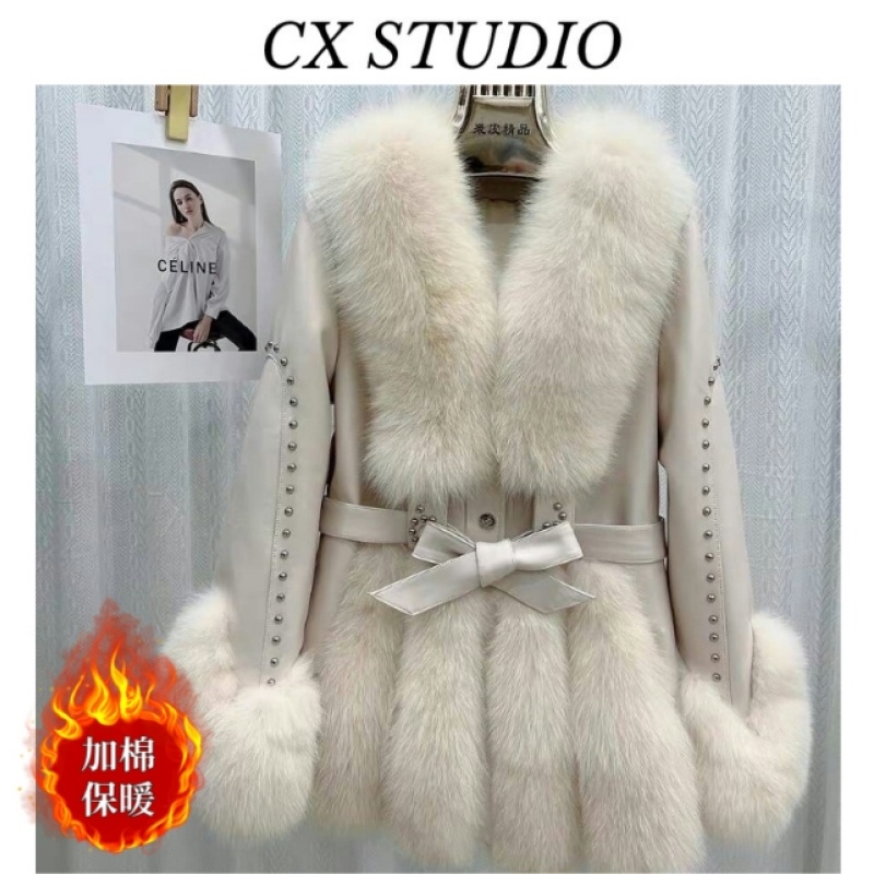 冬季新款时尚潮流女装欧货毛毛时尚气质外套XE2303