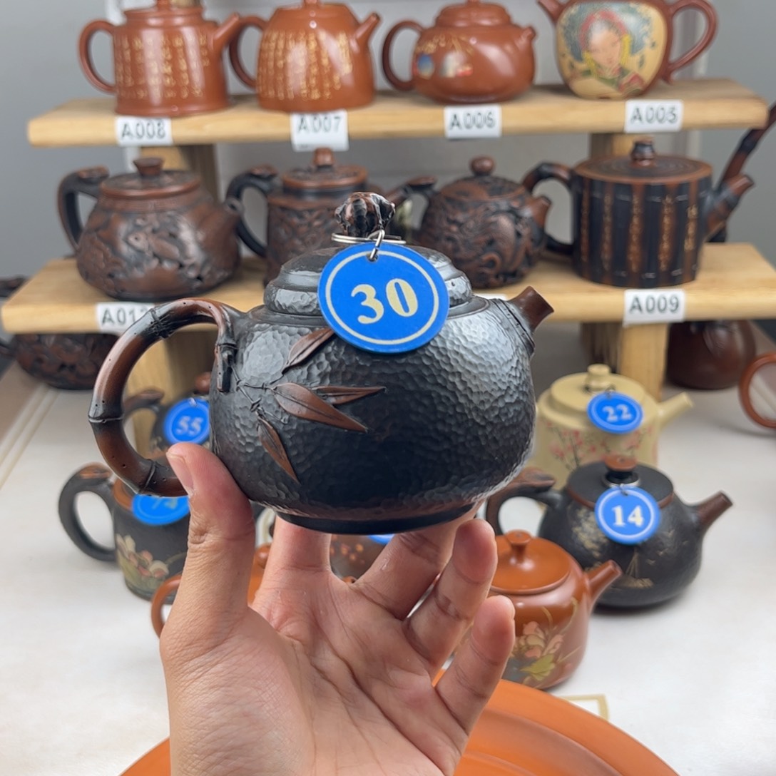 壶249cc 建水紫陶全手工制作，老匠人精工精制