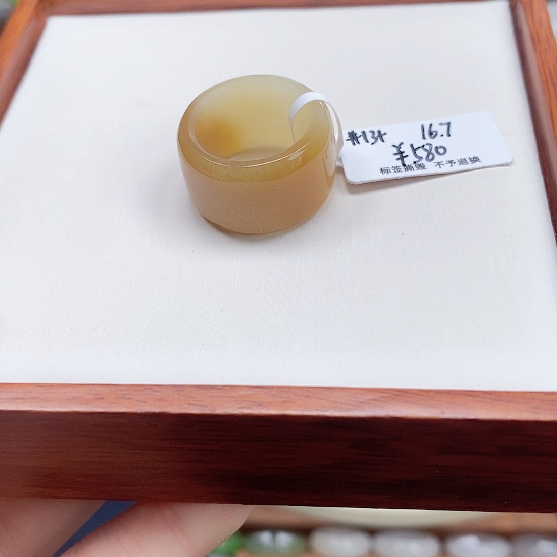 和田玉戒指未镶嵌I****A专拍1-16.7